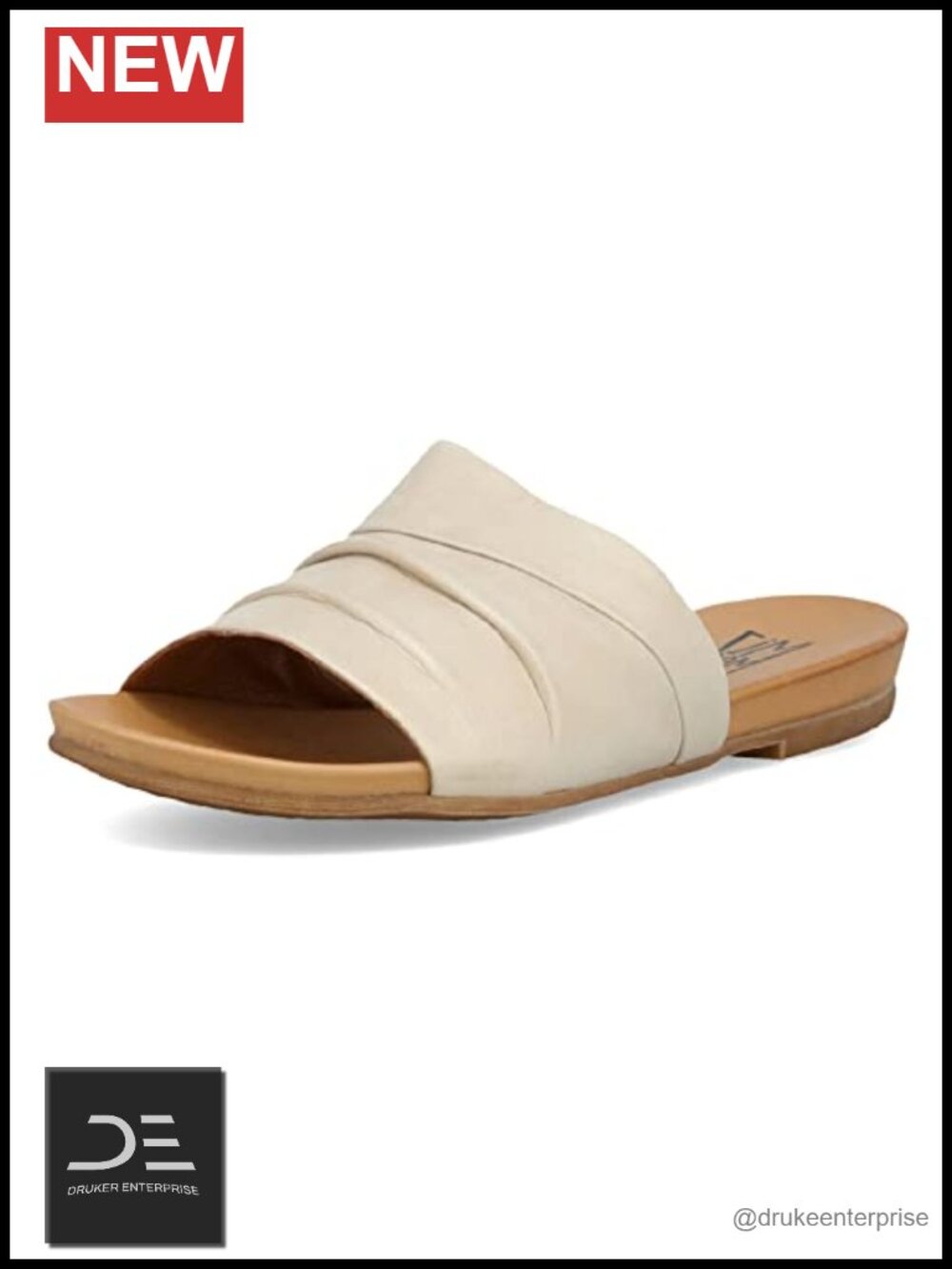 Women's Leather Comfort Sandals Flats Slip On